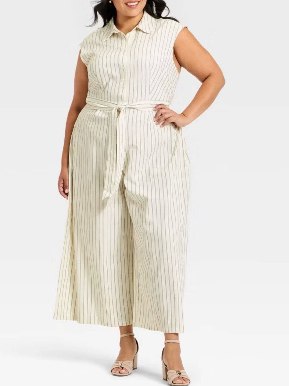 🎯60% OFF! a new day woman’s cotton blend wide leg cropped jumpsuit